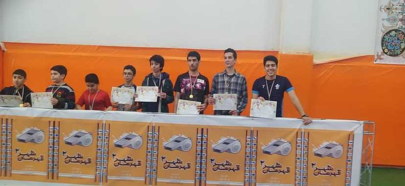 کسب مقام سوم مسابقات بدمینتون منطقه 9 آموزش و پرورش تهران توسط دانش آموز طاها قاسمی